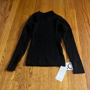 NWT Commense Woman’s Black Cut Out Sweater Size XS
